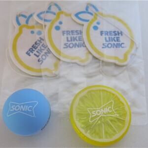 Sonic Drive In Unreleased Lemon Slice Clip/Air Fresheners/Lip Balm Promo New